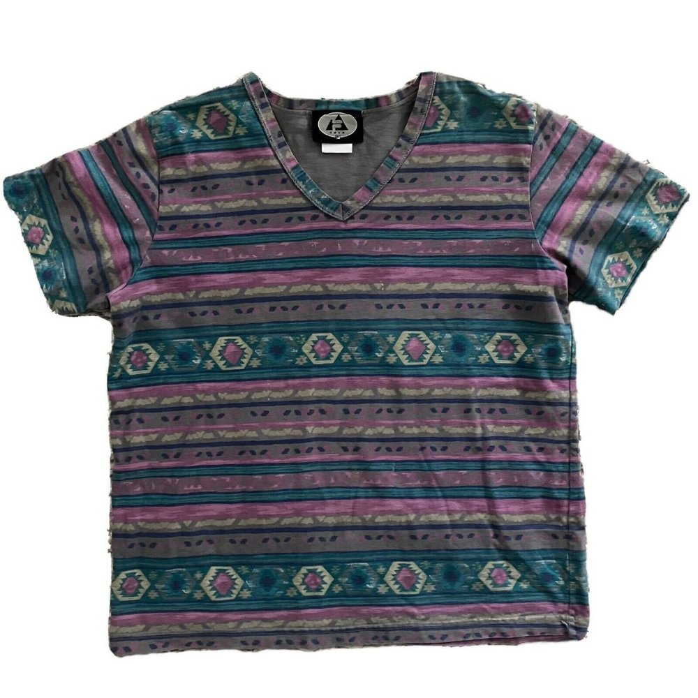 vintage fila trek V neck T shirt medium gender neutral